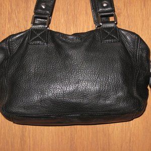 michael kors black leather purse